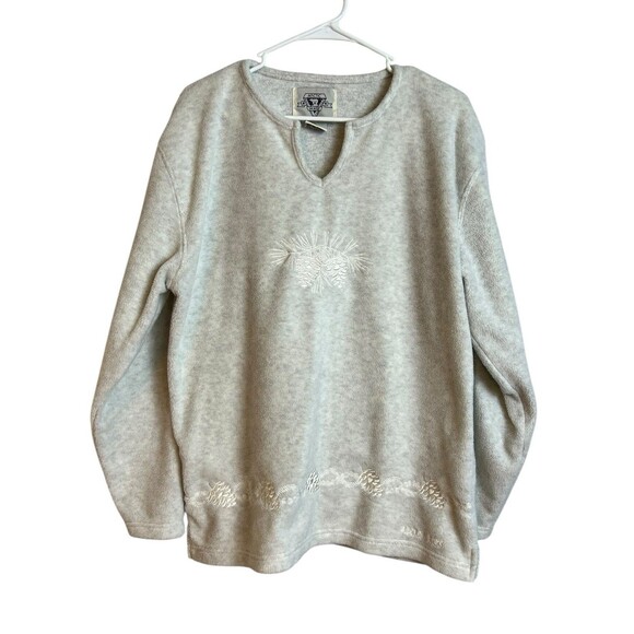 Vintage Women’s Arctic pinecone Image Sweater Size XL - Picture 1 of 11